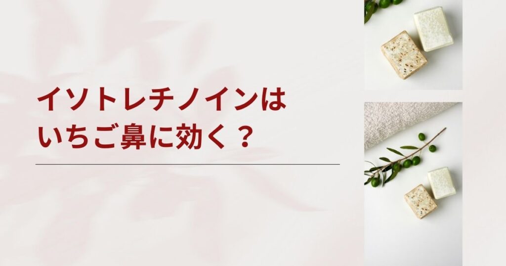 イソトレチノインはいちご鼻に効く？黒ずみが消えるタイプと入手方法【精査する】